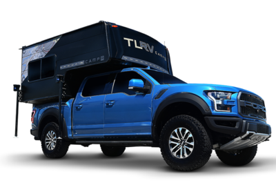 Truck with Extended Stay Camper