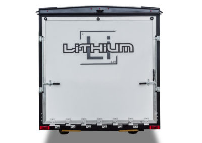 Lithium Toy Hauler RV - Back View