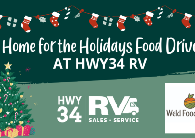food drive at hwy34 rv with weld food bank